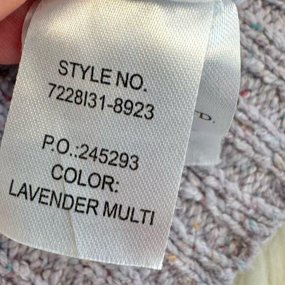 Paige Lavender Joyce Button Up Cardigan Linen Silk Large Puff Long Sleeve - Picture 8 of 13